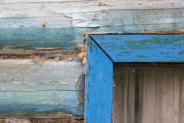 Old window, vintage background