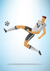 Illustration of football player 25