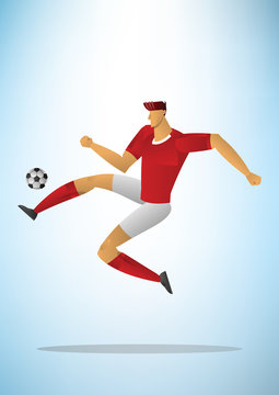 Illustration of football player 22