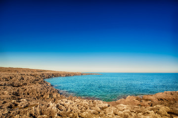 View of the beach Cala Incina
