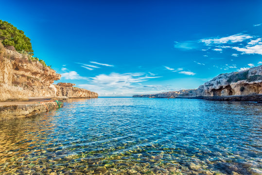 View of the beach Cala Incina