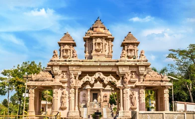 Kissenbezug Borij Derasar, a Jain Temple in Gandhinagar - Gujarat, India © Leonid Andronov