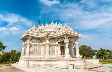 Zelfklevend Fotobehang Borij Derasar, a Jain Temple in Gandhinagar - Gujarat, India © Leonid Andronov