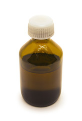Medical container with alcohol
