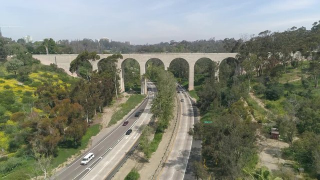 Aerial view of Cabrillo Bridge