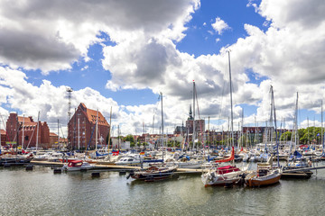 Fototapeta na wymiar Stralsund, Yachthafen