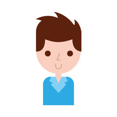 young man avatar character vector illustration design