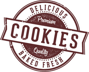 Fresh Baked Cookies Vintage Bakery Sign