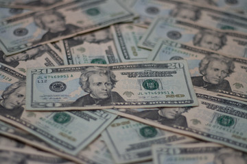 Floor Full of bank notes