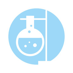 laboratory tube test with Burner base vector illustration design