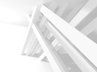 Futuristic White Architecture Design Background
