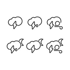 Set of weather icons