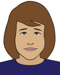 A distraught young woman has a concerned look on her face