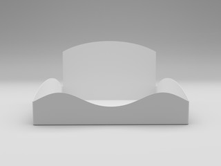 Advertising POS POI Promotion Blank Container. 3D render