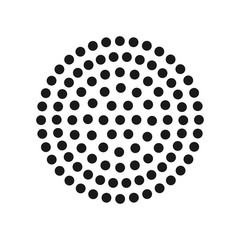 abstract black dot circle background