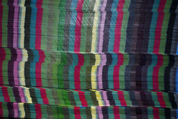 Stack of paper with CMYK