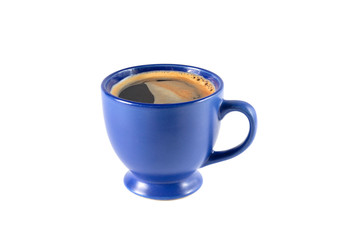 cup of coffee on a white background