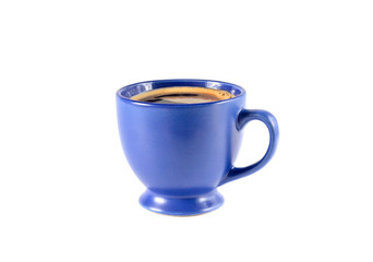 cup of coffee on a white background