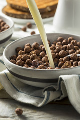 Sweet Cocoa Chocolate Sugar Cereal Puffs