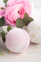 SPA composition with bath bombs