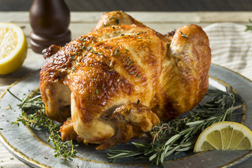 Homemade Rotisserie Chicken with Herbs