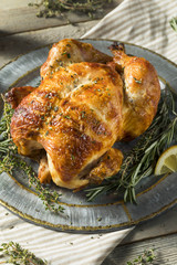 Homemade Rotisserie Chicken with Herbs