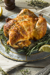 Homemade Rotisserie Chicken with Herbs