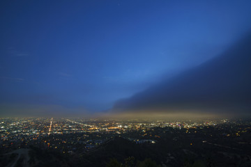 Obraz premium The famous Los Angeles downtown skyline