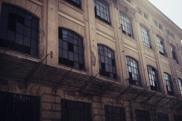 Obraz premium abandoned place in town