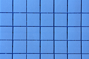 Blue foam squares
