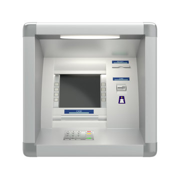 Atm machine on wall