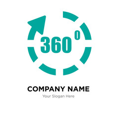 virtual tour company logo design template, Business corporate vector icon
