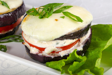 Baked eggplant