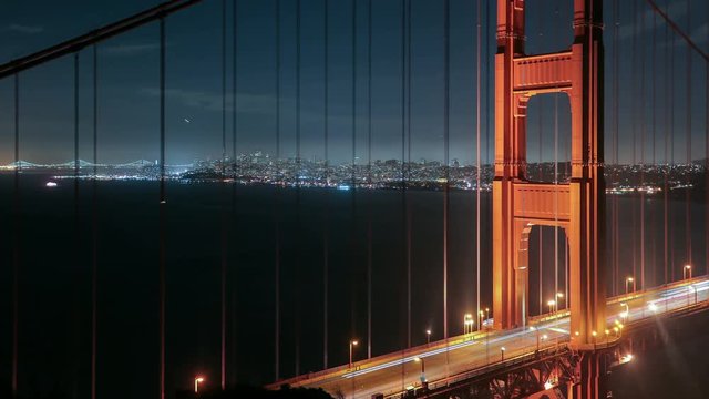 Timelapse of Golden Gate Bridge and San Francisco