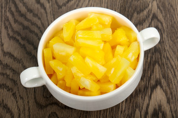 Canned pineapple