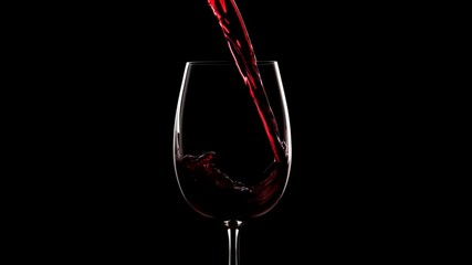 Wine pouring into wine glass
