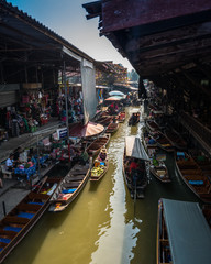Fototapeta na wymiar Floating market in Thailand