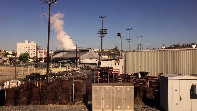 Industrial section of Los Angeles, CA