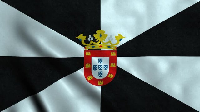 4K Seamless Loopable Flag of Ceuta