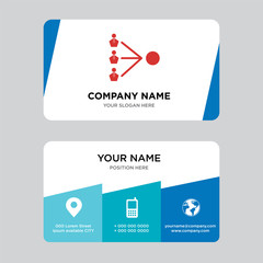 third party business card design template, Visiting for your company, Modern Creative and Clean identity Card Vector Illustration