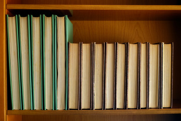 books on the shelf