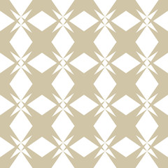 Gold and white seamless pattern in Asian style. Abstract geometric background