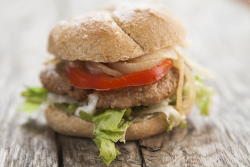 hamburger fast food 