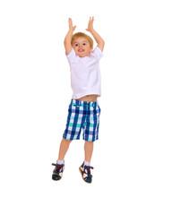 Little boy jumping