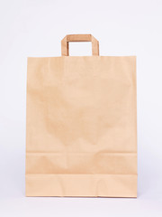 Sac Papier Kraft, fond blanc