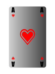 Karte Herz Ass