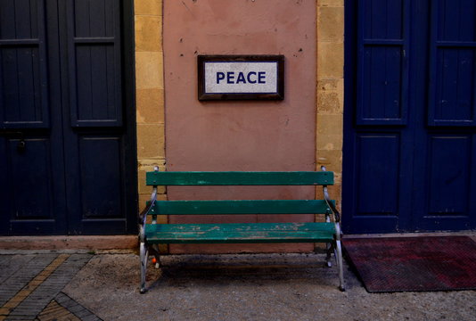 Peace Bench at Inner Cyprus Border
