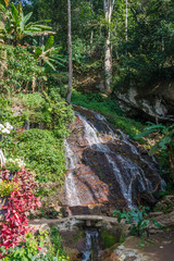 Waterfall in the Doi Pui Mong Hill Tribe Village, Chiang Mai, Northern Thailand