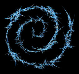 Naklejka premium Ice Shard Spiral