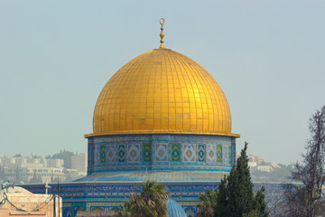 Obraz premium View of the Dome of the Rock